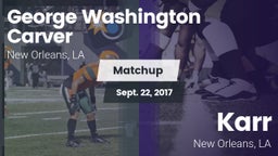 Matchup: George Washington Ca vs. Karr  2017