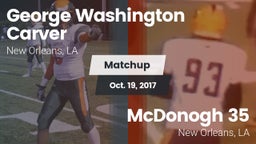 Matchup: George Washington Ca vs. McDonogh 35  2017