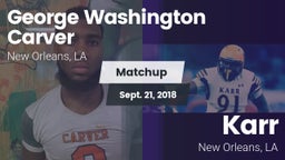 Matchup: George Washington Ca vs. Karr  2018