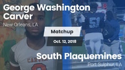 Matchup: George Washington Ca vs. South Plaquemines  2018