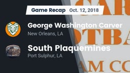Recap: George Washington Carver  vs. South Plaquemines  2018