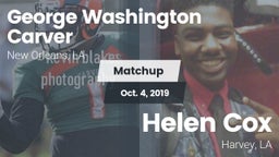 Matchup: George Washington Ca vs. Helen Cox  2019