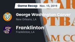 Recap: George Washington Carver  vs. Franklinton  2019