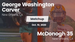 Matchup: George Washington Ca vs. McDonogh 35  2020
