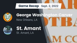 Recap: George Washington Carver  vs. St. Amant  2022