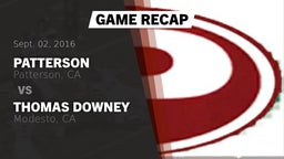 Recap: Patterson  vs. Thomas Downey  2016