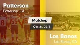 Matchup: Patterson High vs. Los Banos  2016