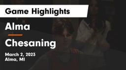 Alma  vs Chesaning  Game Highlights - March 2, 2023