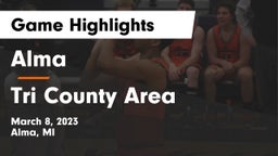 Alma  vs Tri County Area  Game Highlights - March 8, 2023