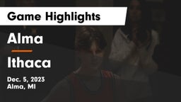 Alma  vs Ithaca  Game Highlights - Dec. 5, 2023