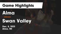 Alma  vs Swan Valley  Game Highlights - Dec. 8, 2023