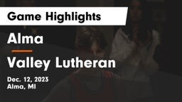 Alma  vs Valley Lutheran  Game Highlights - Dec. 12, 2023