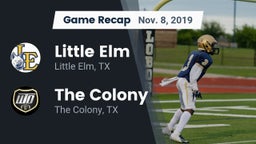 Recap: Little Elm  vs. The Colony  2019