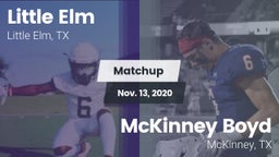 Matchup: Little Elm High vs. McKinney Boyd  2020