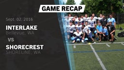 Recap: Interlake  vs. Shorecrest  2016