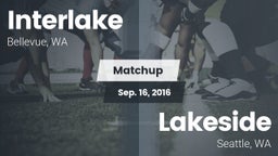 Matchup: Interlake High vs. Lakeside  2016