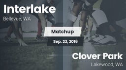 Matchup: Interlake High vs. Clover Park  2016