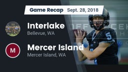 Recap: Interlake  vs. Mercer Island  2018