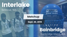 Matchup: Interlake High vs. Bainbridge  2019