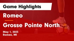 Romeo  vs Grosse Pointe North  Game Highlights - May 1, 2023