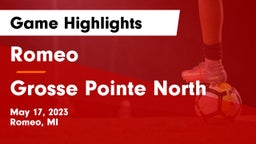 Romeo  vs Grosse Pointe North  Game Highlights - May 17, 2023
