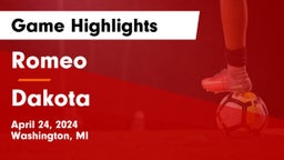 Romeo  vs Dakota  Game Highlights - April 24, 2024