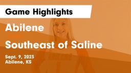 Abilene  vs Southeast of Saline  Game Highlights - Sept. 9, 2023