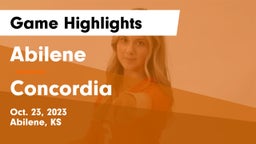 Abilene  vs Concordia  Game Highlights - Oct. 23, 2023