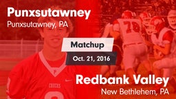 Matchup: Punxsutawney vs. Redbank Valley  2016