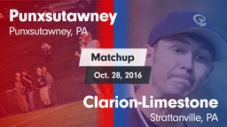 Matchup: Punxsutawney vs. Clarion-Limestone  2016