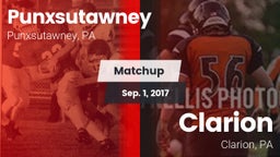 Matchup: Punxsutawney vs. Clarion  2017