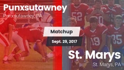 Matchup: Punxsutawney vs. St. Marys  2017