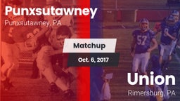 Matchup: Punxsutawney vs. Union  2017
