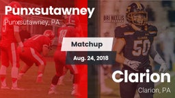 Matchup: Punxsutawney vs. Clarion  2018