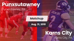Matchup: Punxsutawney vs. Karns City  2018