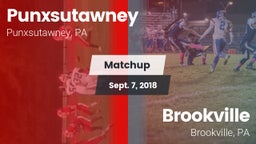 Matchup: Punxsutawney vs. Brookville  2018