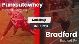 Matchup: Punxsutawney vs. Bradford  2018