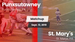 Matchup: Punxsutawney vs. St. Mary's  2019