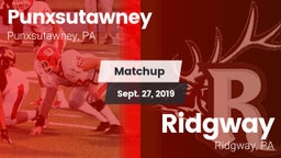Matchup: Punxsutawney vs. Ridgway  2019
