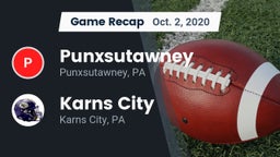 Recap: Punxsutawney  vs. Karns City  2020