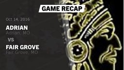 Recap: Adrian  vs. Fair Grove  2016