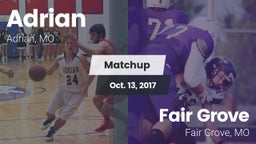 Matchup: Adrian  vs. Fair Grove  2017