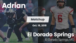 Matchup: Adrian  vs. El Dorado Springs  2018