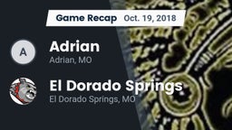 Recap: Adrian  vs. El Dorado Springs  2018