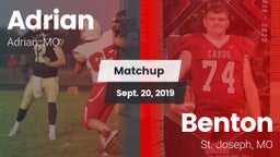 Matchup: Adrian  vs. Benton  2019