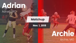 Matchup: Adrian  vs. Archie  2019
