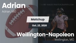 Matchup: Adrian  vs. Wellington-Napoleon  2020