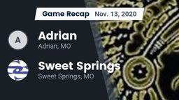 Recap: Adrian  vs. Sweet Springs  2020