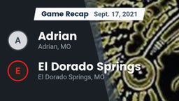 Recap: Adrian  vs. El Dorado Springs  2021