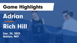 Adrian  vs Rich Hill  Game Highlights - Jan. 24, 2023